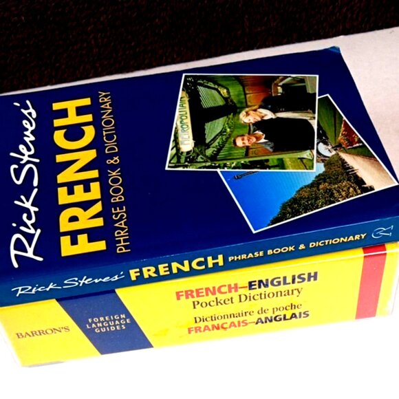 French-English Pocket Dictionary & Rick Steves French Phrases Both BooksLike New - Picture 3 of 16